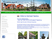 Tablet Screenshot of ferienhauspark-papenburg.de